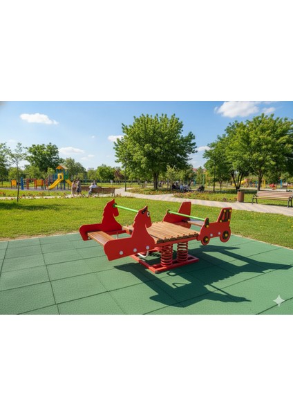 Kompakt Tahterevalli, At ve Araba Figürlü