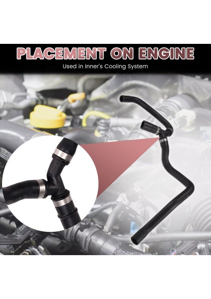 5pcs/set Araba Radyatör Soğutma Sistemi Hortumu 1754838 7M51-8274-JC Ford Focus 2012-2018 Soğutucu Su Borusu 7M51-8274-JB (Yurt Dışından) fırsatları