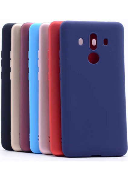Huawei Mate 10 Pro Kılıf Senk Premier Silikon Kapak - Saks Mavi fırsatları
