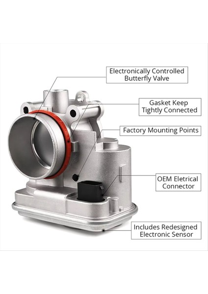 04891735AC Jeep Patriot Compass Için Gaz Kesme Gövdesi 2 0l 2 4l Dodge Caliber Avenger Yolculuğu Chrysler 200 2 4l (Yurt Dışından) fiyatları
