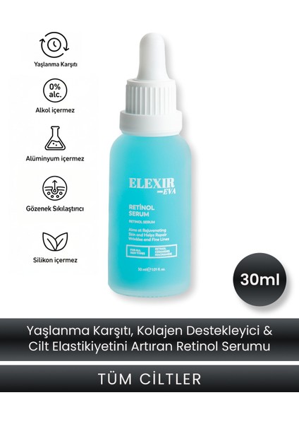 Retinol Night Serum 30ML –akne ve Gözenek Karşıtı Bakım Serumu