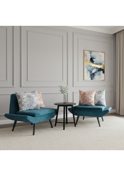 Yüksek Kaliteli Desenli Jakarlı Dokuma Kumaş 45 x 43 cm (İçi Dolu) Açık Kahverengi Ağırlıklı fırsatları