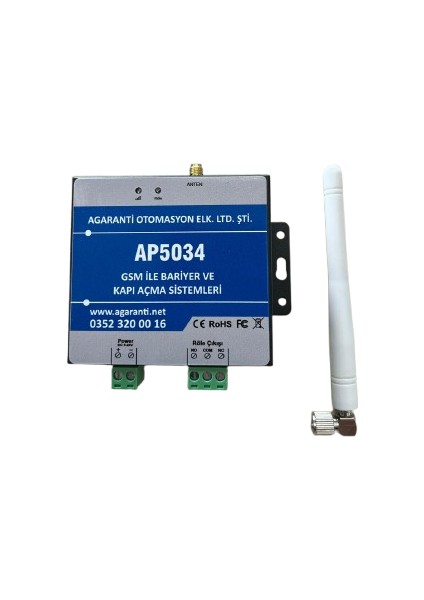AP5034 Gsm Modül Cep Telefonu Ile Uzaktan Bariyer / Kapı / Motor Açma Cihazı