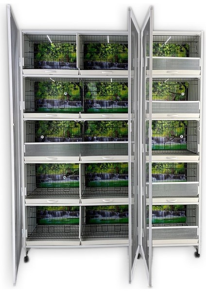 - Model M15 PVC DOLAP - PVC KAFES - PVC SALMA KAFES (MONTAJLI KURULU GÖNDERİM)