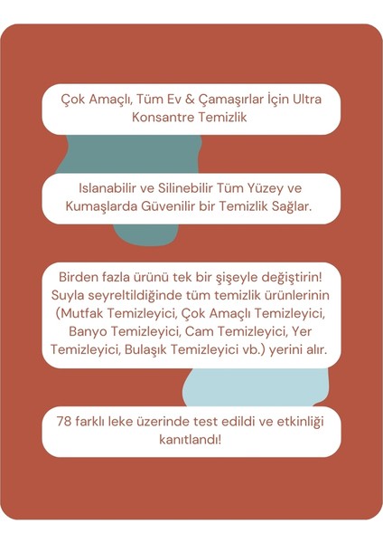 Çok Amaçlı Tüm Ev Temizlik Konsantresi - 500 ML