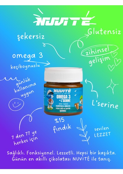 Omega 3 + L- Serine Keçiboynuzlu Şekersiz Vitaminli Çikolata 200GR fiyatları