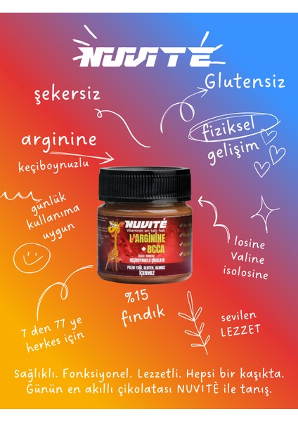 L- Arginine + Bcaa 'lı Keçiboynuzlu Şekersiz Vitaminli Çikolata 200GR fiyatları
