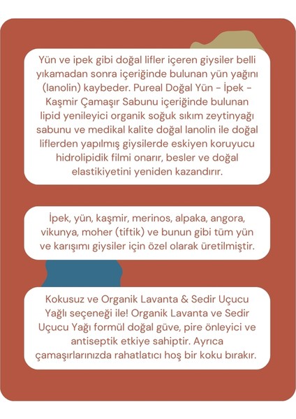 Doğal Yün, Ipek ve Kaşmir Çamaşır Deterjanı - 30 Yıkama modelleri