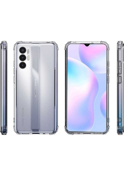 Tecno Pova 3 Kılıf Senk 2mm Anti Shock Silikon-Renksiz fiyatları