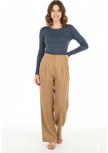 Kadın Düz Renk Uzun Kollu Dar Kesim Bedene Oturan Likralı Turlu Viskon Kumaş Badi fiyatları