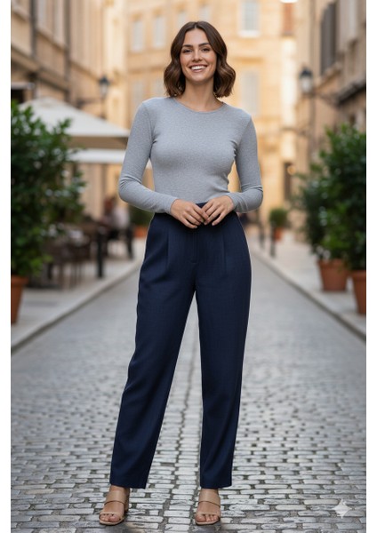 Kadın Düz Renk Uzun Kollu Dar Kesim Bedene Oturan Likralı Turlu Viskon Kumaş Badi indirimleri