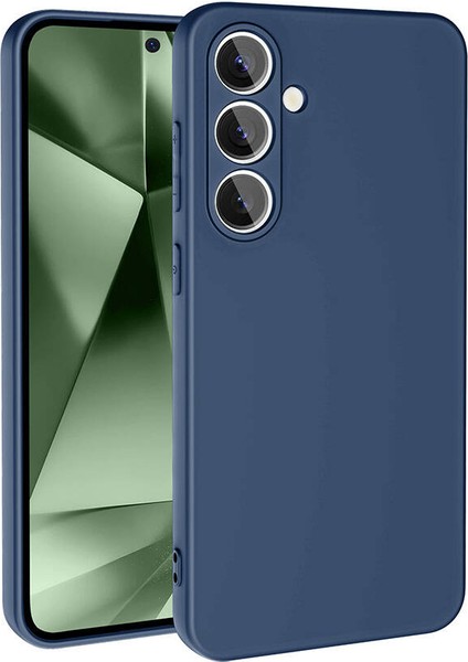 Galaxy S24 Fe Kılıf Senk Mara Lansman Kapak-Lacivert-Lacivert