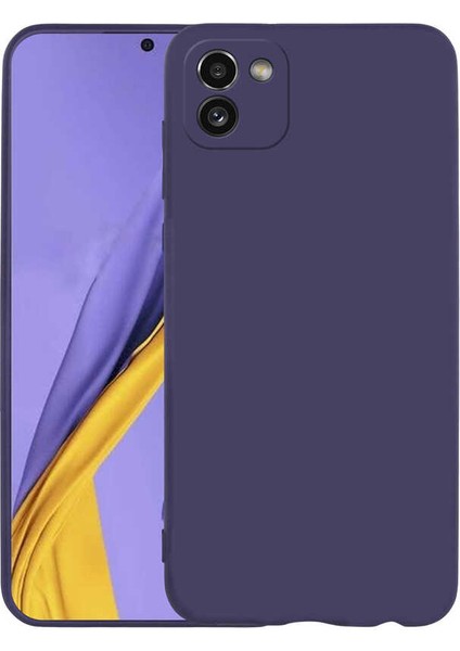 Galaxy A03 Kılıf Senk Premier Silikon Kapak-Lacivert