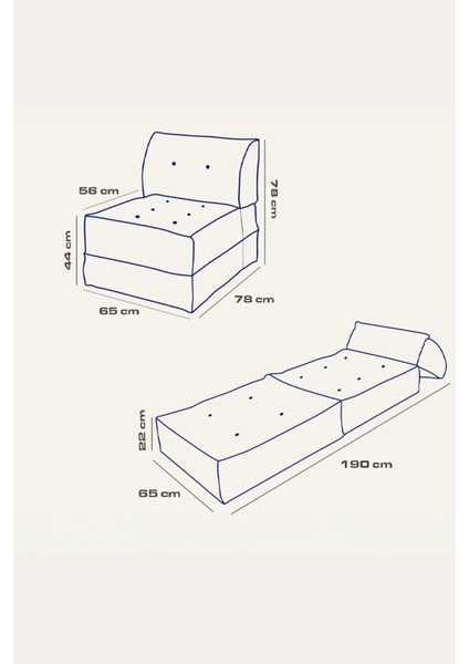 Homedius Mocca Tek Kişilik Katlanır Yatak Uzanma Koltuğu - Kiremit