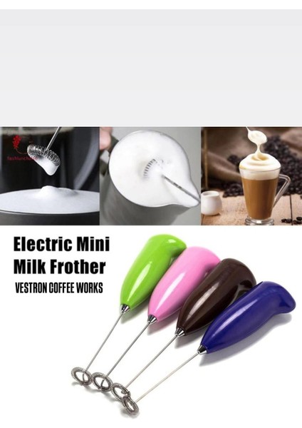 Coffe Whisk Pilli Pratik Metal Çırpıcı Mini Mixer Kahve/Cappucino/Süt Köpürtücü modelleri