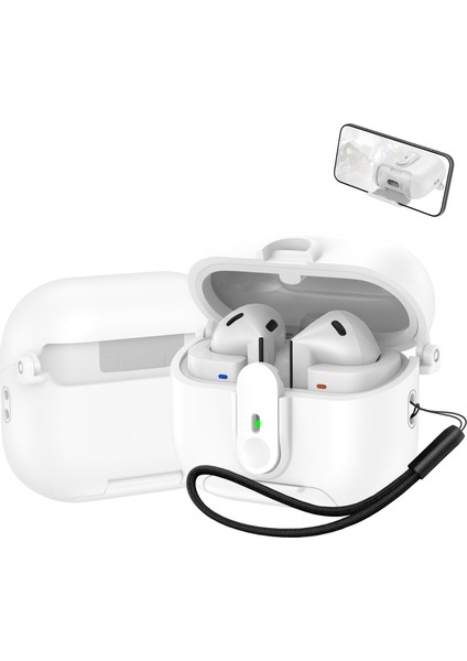 Samsung Galaxy Buds3 Pro / Buds3 Kılıf Anahtar Kilitli Kulaklık Kılıfı, Stand ve Askı (Yurt Dışından)