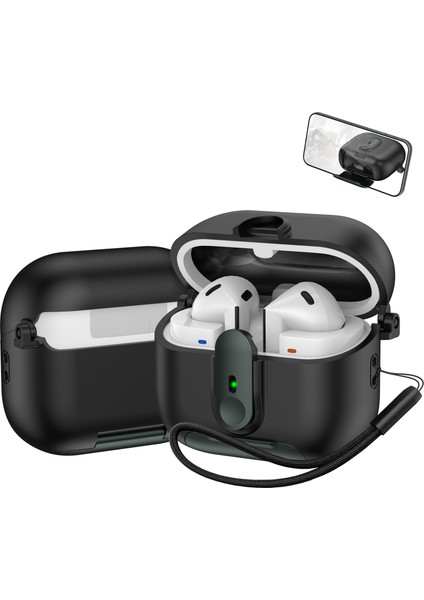 Samsung Galaxy Buds3 Pro / Buds3 Kılıf Anahtar Kilitli Kulaklık Kılıfı, Stand ve Askı (Yurt Dışından)