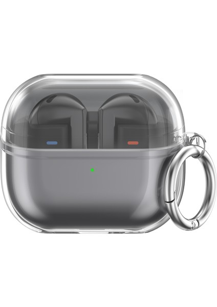 Samsung Galaxy Buds3 / Buds3 Pro Halka Kancalı Şeffaf Tpu Kulaklık Koruyucu Kılıf (Yurt Dışından)