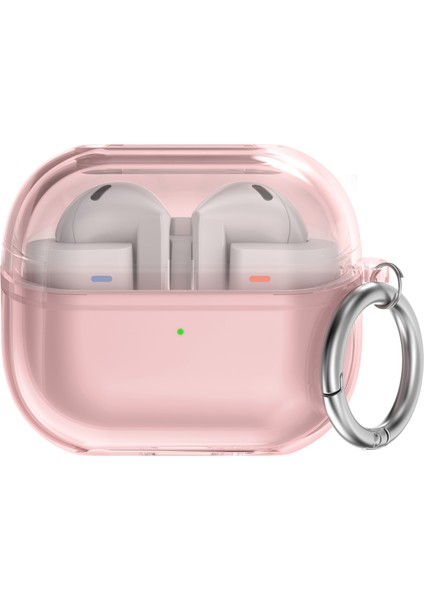 Samsung Galaxy Buds3 / Buds3 Pro Halka Kancalı Şeffaf Tpu Kulaklık Koruyucu Kılıf (Yurt Dışından)