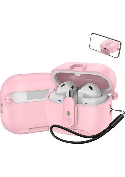 Samsung Galaxy Buds3 Pro / Buds3 Kılıf Anahtar Kilitli Kulaklık Kılıfı, Stand ve Askı (Yurt Dışından)