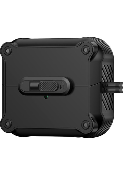 Samsung Galaxy Buds3 Pro / Buds3 Kılıfı Tpu + Ön Kilitli Karabina Klipsli Pc Kulaklık Kılıfı (Yurt Dışından)