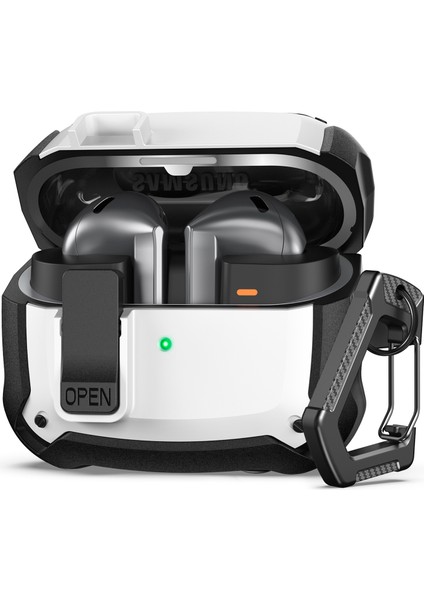 Samsung Galaxy Buds3 / Buds3 Pro Kılıfı Tpu Düşmeye Karşı Koruyucu Kulaklık Kılıfı ve Karabina (Yurt Dışından)