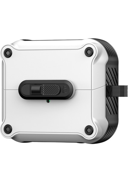 Samsung Galaxy Buds3 Pro / Buds3 Kılıfı Tpu + Ön Kilitli Karabina Klipsli Pc Kulaklık Kılıfı (Yurt Dışından)