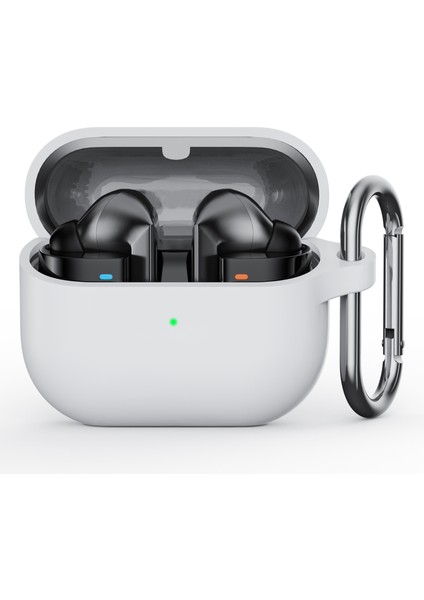 Samsung Galaxy Buds3 Pro Silikon Kılıf Kulaklık Koruyucu Kılıf ve Karabina (Yurt Dışından)