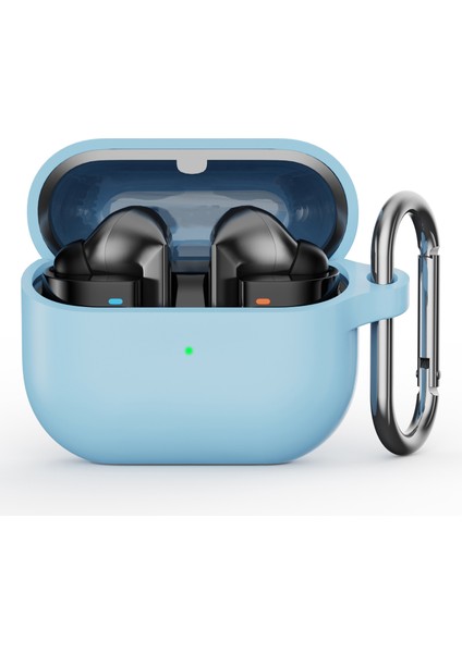 Samsung Galaxy Buds3 Pro Silikon Kılıf Kulaklık Koruyucu Kılıf ve Karabina (Yurt Dışından)