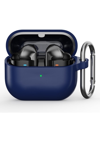Samsung Galaxy Buds3 Pro Silikon Kılıf Kulaklık Koruyucu Kılıf ve Karabina (Yurt Dışından)