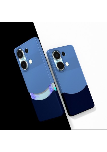 Redmi Note 13 Pro 4g Kılıf Mıknatıslı Senk Duble Kapak - Lacivert