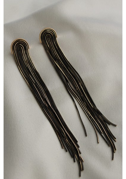 Altın Kaplama Uzun Şelale Kesim Zincir Küpe fiyatları