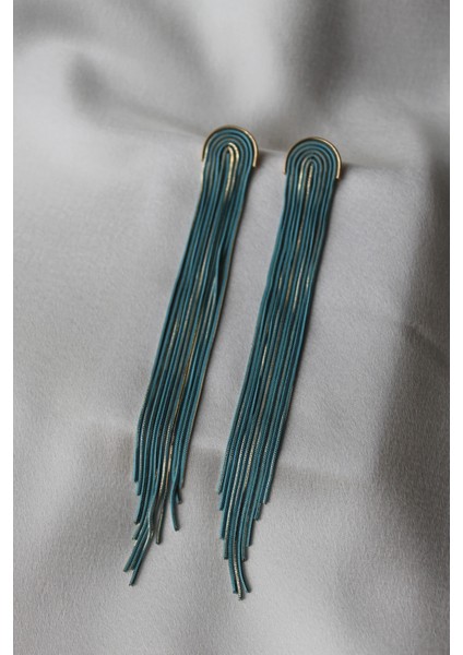 Altın Kaplama Uzun Şelale Kesim Zincir Küpe fiyatları