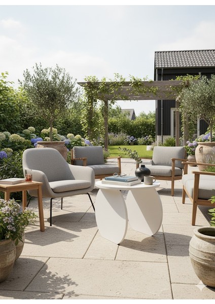 Modern Tasarım Orta Sehpa-Zigon Sehpa– Beyaz 50X44CM modelleri