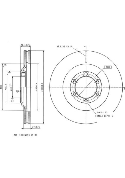 50734 Fren Diski On 8981246633 (2 Adet Fiyatıdır)