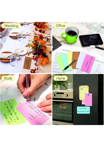 Boş Kelime Kartları 5x8 cm - 50 Adet Oval Kenarlı | Tabu &amp; Not Kartları - Kraft modelleri