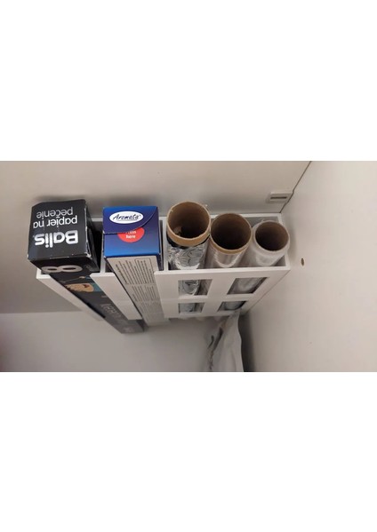 Mutfak Dolabı Altı Streç Fil ve Yağlı Kağıt Tutucu 5 Haneli fiyatları