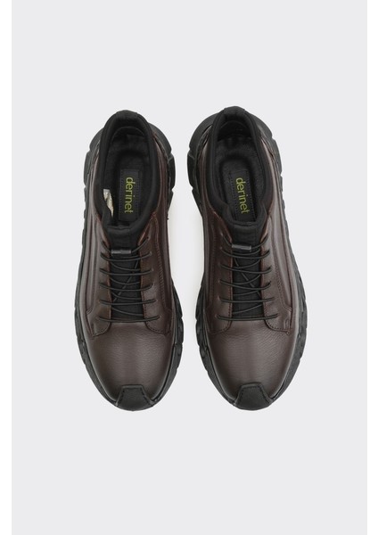 Hakiki Deri Lastik Bağcıklı Casual Erkek Ayakkabı modelleri