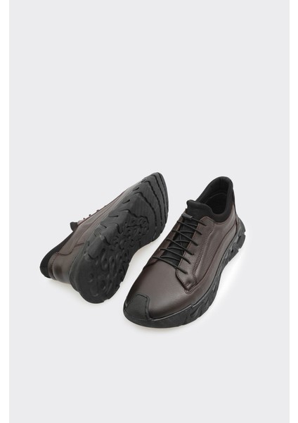 Hakiki Deri Lastik Bağcıklı Casual Erkek Ayakkabı indirimleri