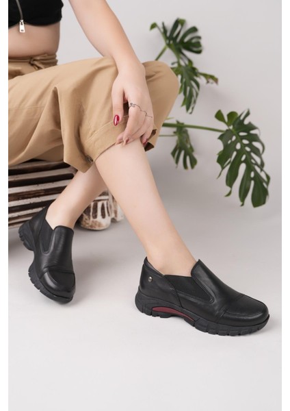 D25KA 3480 Siyah Hakiki Deri Kadın Ayakkabı fırsatları