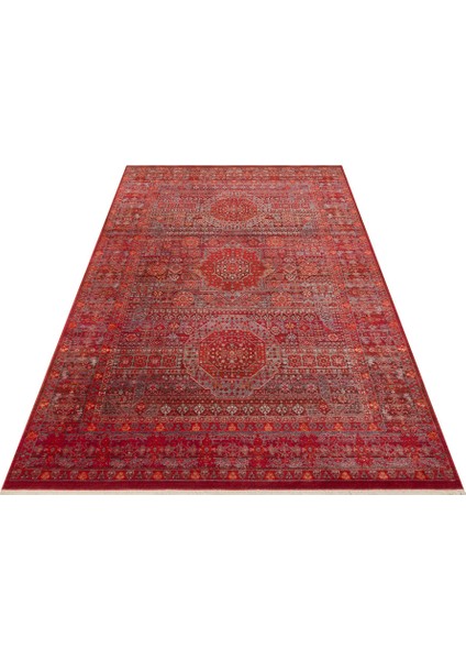 Pietra PTA 21 Kırmızı - Klasik Tasarımlı, Sıcak Renk Tonlarında Yumuşak Dokulu Makine Halısı indirimleri