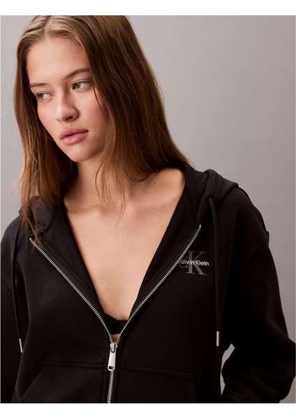 Ck LV047B270G Monologo French Terry Fz Bf Hood Kadın Sweatshırts modelleri