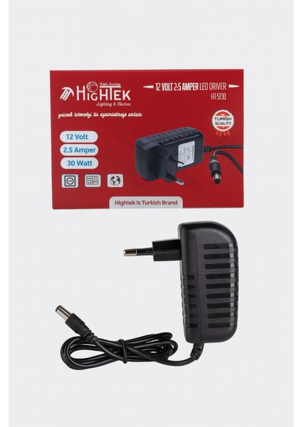 Karaköyonline 12V 1A Priz Tipi Adaptör – Kompakt Güç Kaynağı
