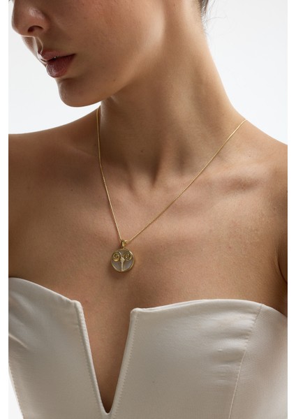 14 Ayar Altın Koç Burcu Kolye