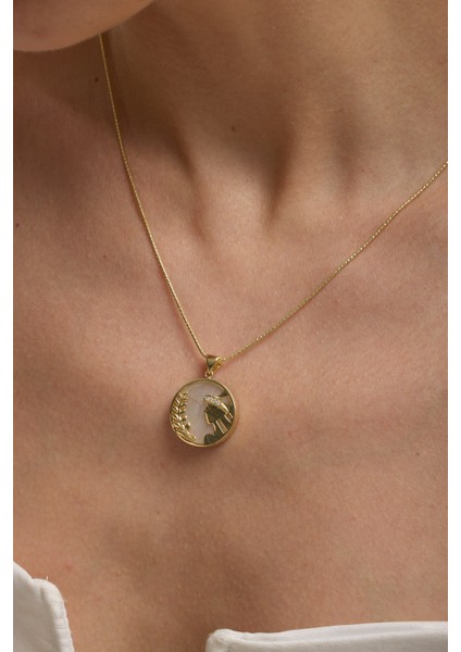 14 Ayar Altın Başak Burcu Kolye fiyatları