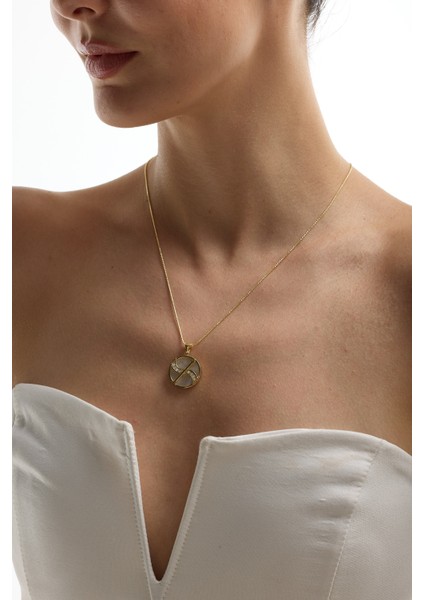 14 Ayar Altın Yay Burcu Kolye