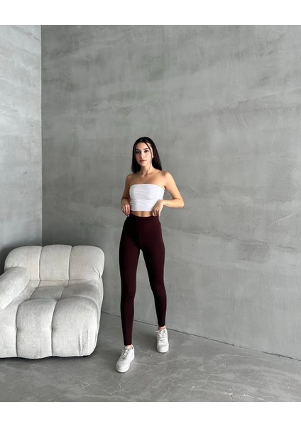 Kadın Yüksel Bel Korse Detay Toparlayıcı Tayt modelleri