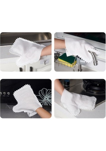 Çok Amaçlı Temizlik Eldiveni Toz Alma Bezi 10 Adet (4741)