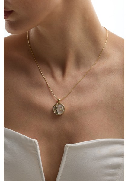 14 Ayar Altın Oğlak Burcu Kolye