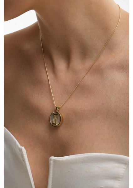 14 Ayar Altın Ikizler Burcu Kolye fiyatları